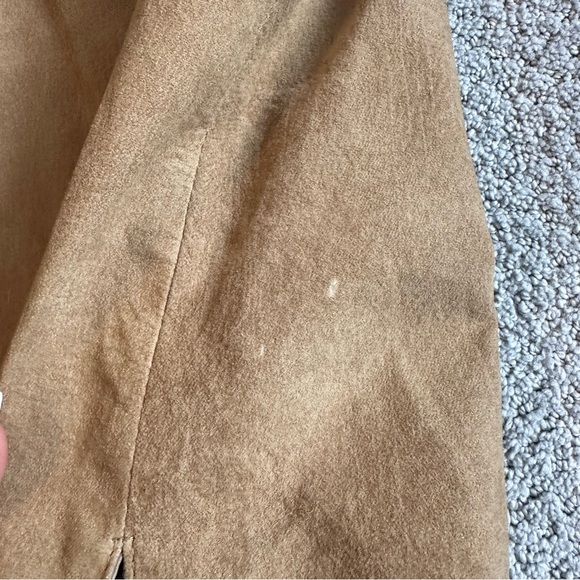 Vintage 90s Genuine Suede Leather Western Tan Jacket | Rodelli Uomo Retro Coats - Picture 11 of 14